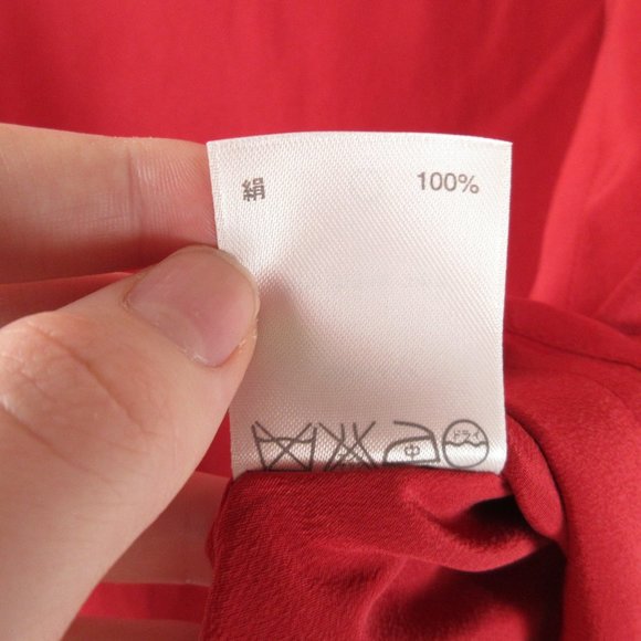 classiques entier 100% Silk Tank Top Size 10 Candy Apple Red - Picture 6 of 9